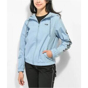NWT Vans Kastle Windbreaker Jacket in Ashley Blue size Small